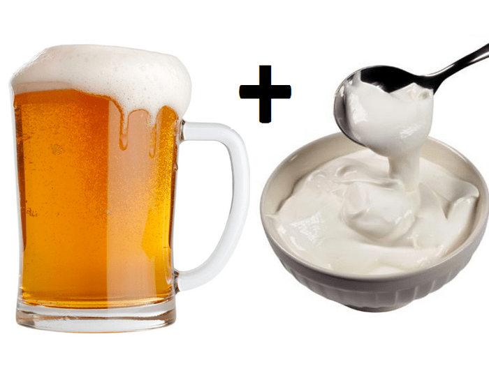 birra con panna acida per potenza