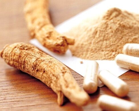 Tintura di radice di ginseng per aumentare la potenza